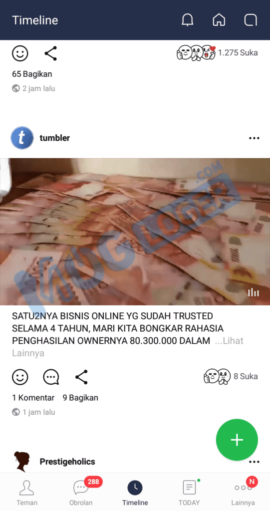 download video di line