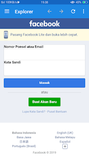 masukkan data login akun kamu