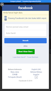 masuk ke akun fb kalian