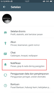 setelan notifikasi