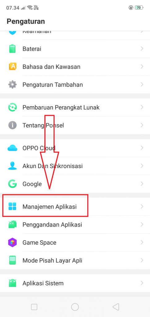 pengaturan smartphone