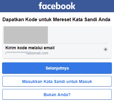 kode untuk mereset kata sandi