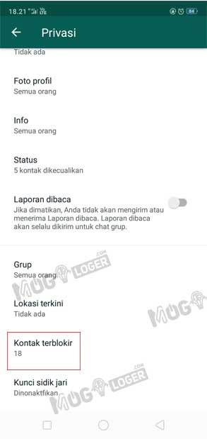 kontak terblokir di whatsapp