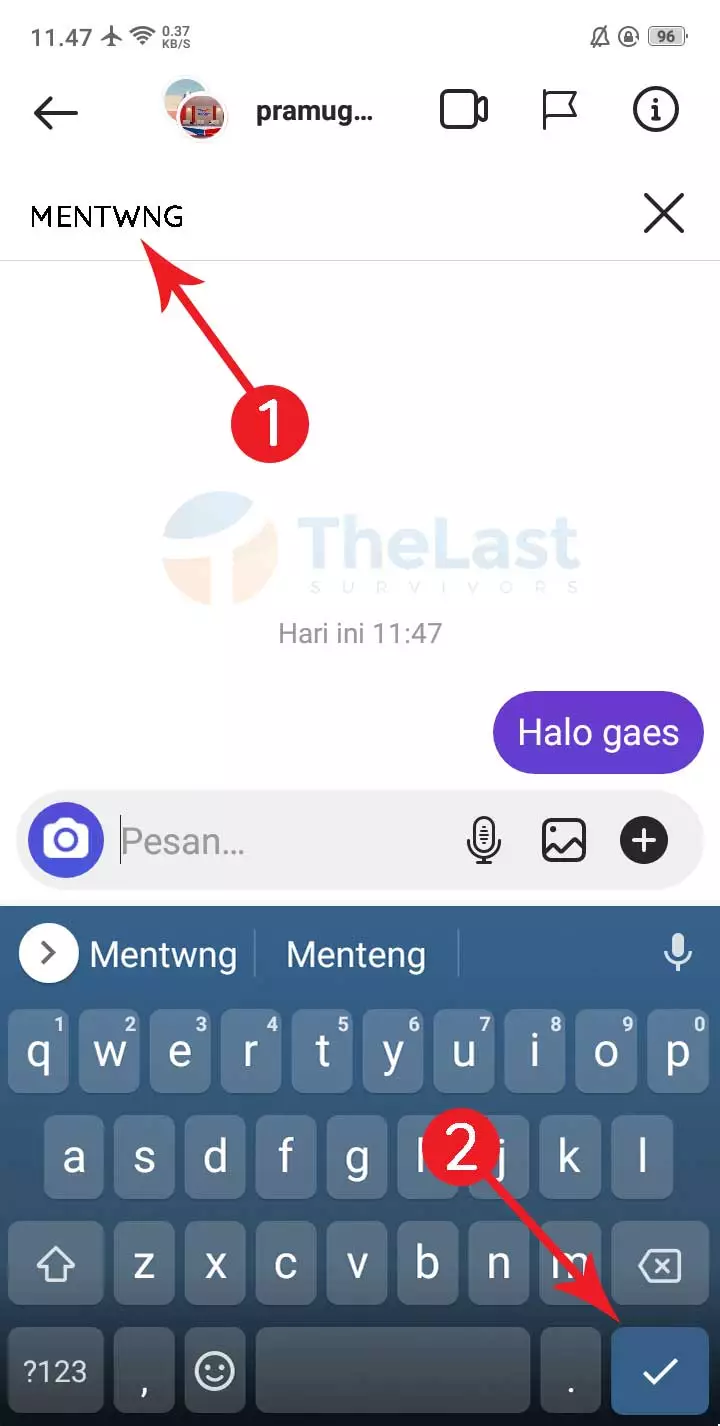 Tambahkan Nama Grup Instagram